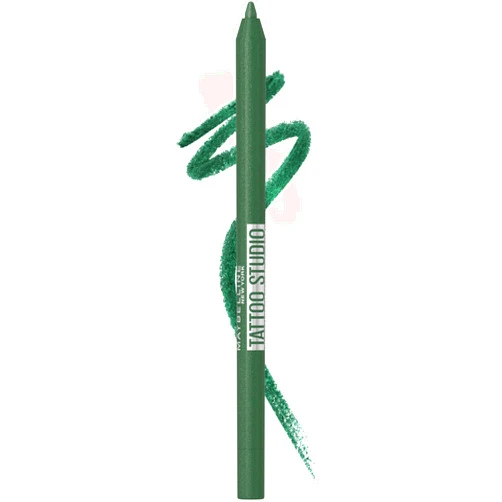 MAYBELLINE Tattoo Studio Sharpenable Gel Pencil Waterproof Eyeliner, Long-Lasting Eyeliner With Smooth Gel Pigments For Up To 36HR Wear, Hunter Green, 1 Count