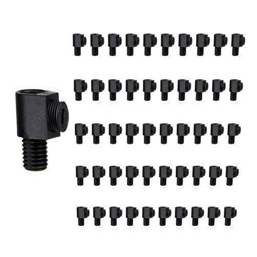 MINS Familio Retro Lamp Socket Replacement- 5100 Cable Glands Strain Reliefs Connectors Cord Grips- Parts for Repair DIY Effortless Wiring Pendant Ceiling Table Floor Light(50PCS, Black)