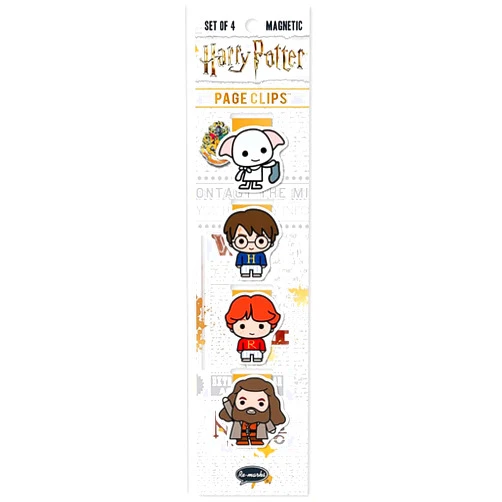 Re-marks Harry Potter Hogwarts II Dobby w Sock, Magnetic Page Clips, Set of 4