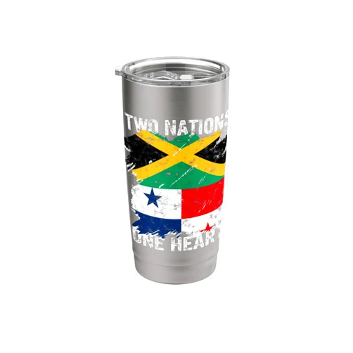 Panama Gifts for Women and Men | Panamanian Gifts Panama Flag Panama Heritage Jamaica Jamaican Panamanian Flag Stainless Steel Insulated Tumbler