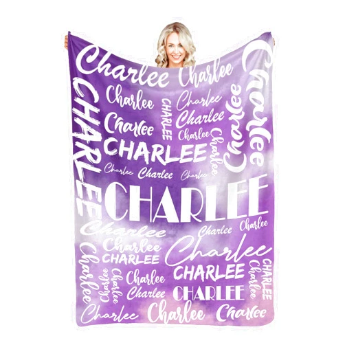 Dr.TOUGH Personalized Name Blanket for Kids Adults Custom Blanket with Name Personalized Blankets and Throws Super Soft Flannel Blankets Gifts for Chrismas Birthday