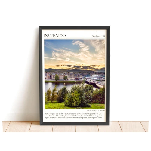 Custom Inverness Wall Art, Inverness print, Inverness Photo, Inverness Poster, Inverness Wall Decor, Inverness Poster Print, Scotland, UK