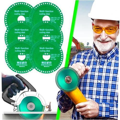 AFUXING 6Pcs Indestructible Disc for Grinder, Diamond Saw Cutting Wheel, Angle Grinder Glass Tile Cutting Rotary Tool