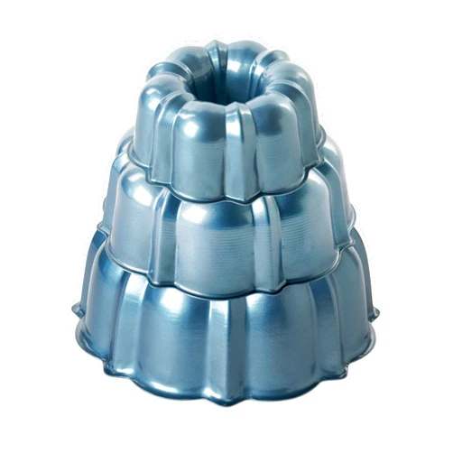 Nordic Ware Formed Bundt, Tiered 3-Piece Set, Twilight Blue