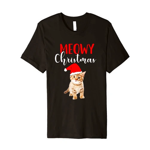 Cat Lover Merry Christmas catmas Shirt Premium T-Shirt