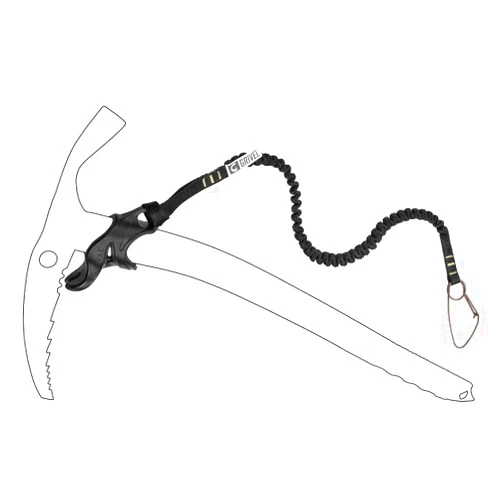 Grivel Easy Slider Light Plus with Leash, Add to Ice Axe or Tool
