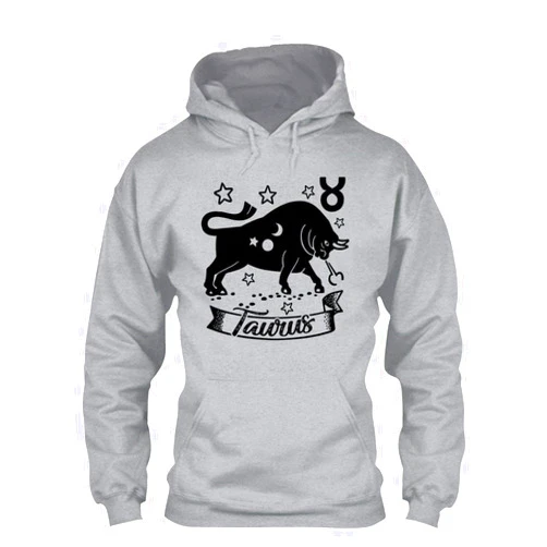 TeeTomato Taurus Zodiac Star Hoodies, Taurus Long Hoodie, Pullover Hoodie