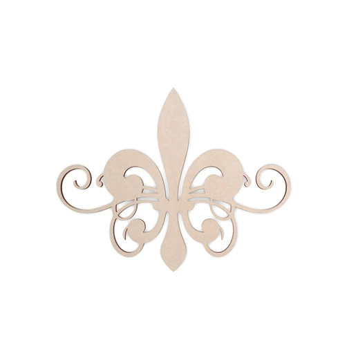 Jess and Jessica Wooden Fleur de lis- Wooden Cutout, Wall Art, Home Decor, Wall Hanging, Unfinished and Available in Many Sizes