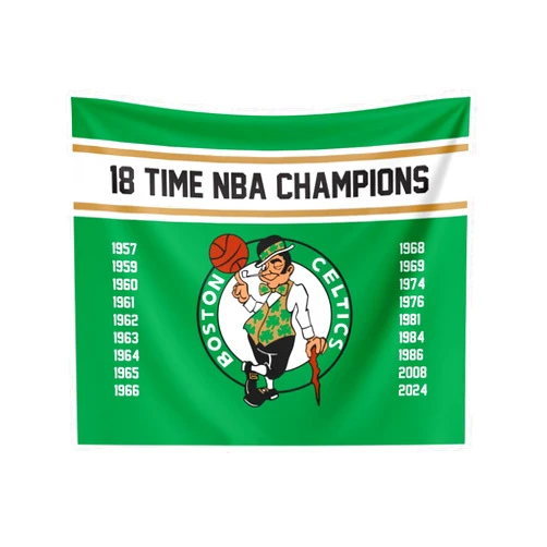 Northwest NBA Boston Celtics NBA Champions 2024 Wall Hanging Tapestry, 34