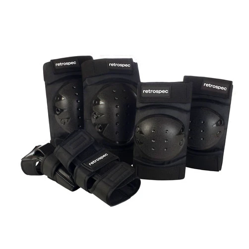 Retrospec Knee Pads, Elbow Pads & Wrist Guards for Men, Women & Kids - Protective Gear for Skateboarding, Roller Skate, Rollerblade, BMX & Scooter - Multi Sport Pad Set