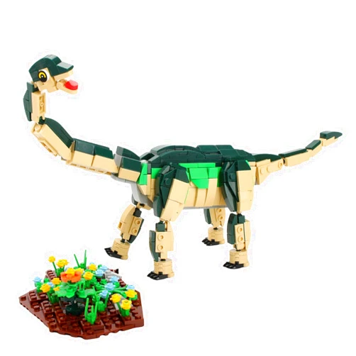Seyaom Dinosaur Building Block Set, Brachiosaurus Building Toy Set, 582 Pcs Dinosaur Park World Model Construction, Educational Blocks Toys for Boys and Girls