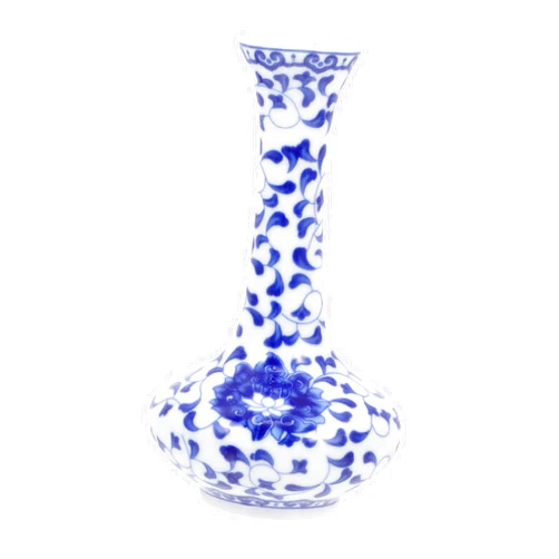 Ciieeo Blue and White Ceramic Vase Wedding Table Decor Home Decoration Vase Blue Decorations White Vase Ceramic Planter Pot Desktop Ceramic Vase Chinese Flower Container Ceramics Indoor