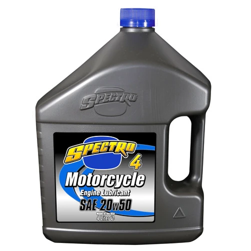 Spectro Oil Spectro 4 Motorcycle Engine Lubricant 20w50 Oil (4 Liter Jug)
