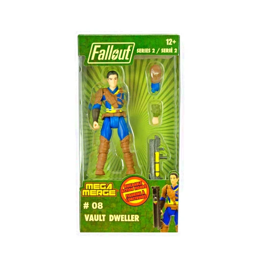 Just Toys LLC Fallout Mega Merge Figures (Nuka Cola, Vault Dweller, T-45 Power Armor, T-52, X-01 Armor, Nick Valentine) (Vault Dwelller)