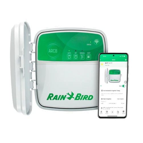 Rain Bird ARC8 App-Based Indoor/Outdoor Smart Irrigation WiFi Timer/Controller, 8-Zone/Station, EPA WaterSense Certified, Compatible with Alexa