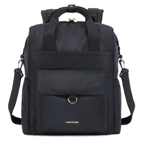 mommore Diaper Bag Backpack, Large Baby Bag Convertible Diaper Backpack with Changing Pad, Insulated Pockets, Stroller Buckles, Unisex Travel Diaper Bag with Removable Shoulder Strap