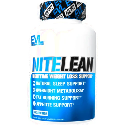Evlution Nutrition Night Time Fat Burner Support - Overnight Sleep and Weight Loss Support Pills with Thermogenic Green Tea and White Kidney Bean Extract - Diet Pills That May Help Stubborn Fat Loss