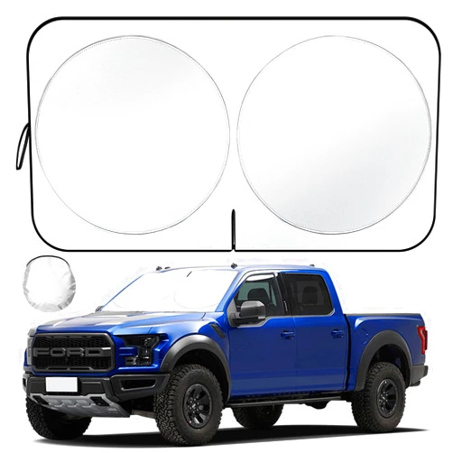 Clothclose Car Windshield Sun Shade - Foldable Car Sun Shade Protection with Storage Bag, Reflective Car Window Shades for Front Windshield, Cool Sun Blocker for Car, Truck, SUV Automotive (59''L x 33''W)