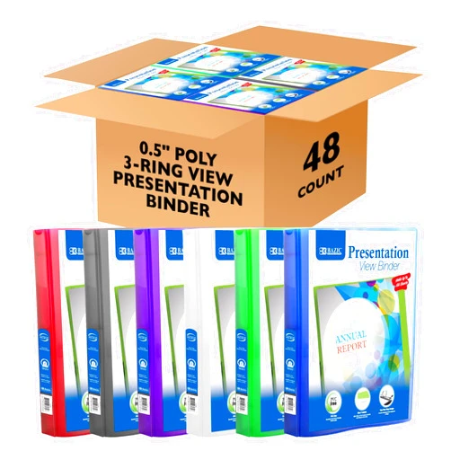 BAZIC Products BAZIC 3 Ring Binder 1/2