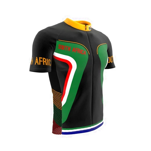 ScudoPro South Africa Full Zipper Bike Short Sleeve Cycling Jersey for Men