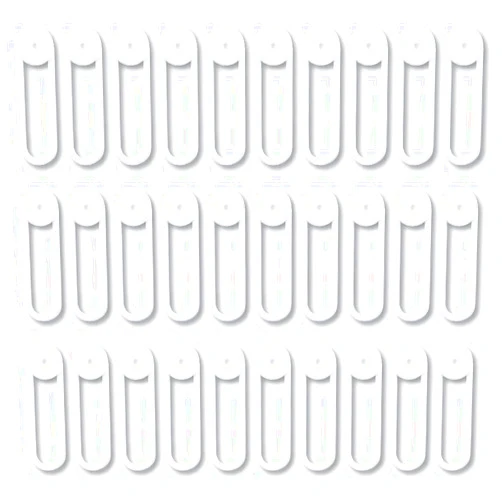 Ibebot CABLY 30pcs Silicone Cable Tie - Reusable Cable Tie Organizer, Multipurpose Cord Management, Electronics Accessories for Home and Office (3 Inch, 30pcs White)