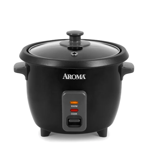 Aroma Housewares 1.5Qt. Rice & Grain Cooker (ARC-363NGB),Black,6-Cup Cooked / 3-Cup Uncooked