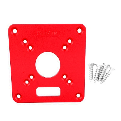 Garosa Router Table Insert Plate Aluminum Alloy 6061 Anodic Oxidation Engraving Router Table Plate DIY Trimmer Woodworking Engraving Machine Accessory