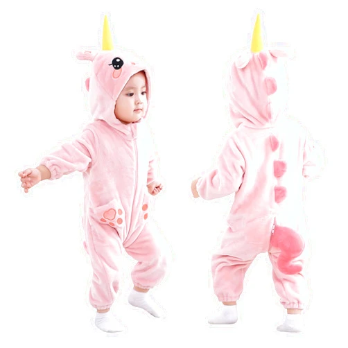 TONWHAR Unisex-Baby Animal Costume Kids' & Toddlers' Winter Hooded Romper Dress Up Jumpsuit