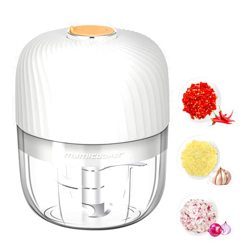 MAMICOOKER Electric Garlic Chopper, Mini Portable Veggie Chopper, 250ML Garlic Grinder Masher Onion Chopper, Blender to Vegetable, Wireless Food Processor for Ginger, Chili, Fruit, Meat, etc