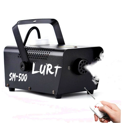 LURT Fog Machine LURT 500W Mini Smoke machine with Wireless Remote Control and Auto Mode Portable for Parties,Outdoor,Halloween,Wedding,Stage,Effect,indoor,Disco and Disinfection 2000CFM,Fuse Protection