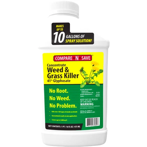 Compare-N-Save Glyphosate Concentrate Grass & Weed Killer Herbicide, 16-ounce