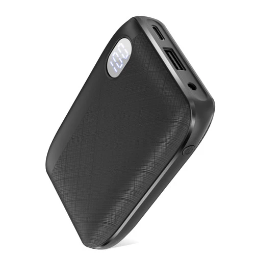 Vencede Battery Pack for Heated Vest and Heated Jacket, 10000mAh Power Bank with 7.4V DC Port and USB A Port, Portable Charger with LED Digital Screen for Digital Products and Heated Apparel