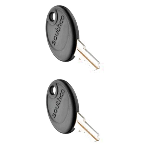 Southco PK-10-10-05-KR001, Pair of KR001 Keys, Black Plastic Head, for RV, Motorhome, & Boat Locks (Pack of 2)