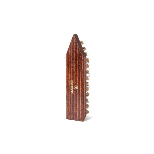 Lettro Mud Brush for Cleaning Leather Shoes and Boots, Wooden Shoe Brush with Hard Coconut Bristles for Cleaning Muddy Leather Shoes
