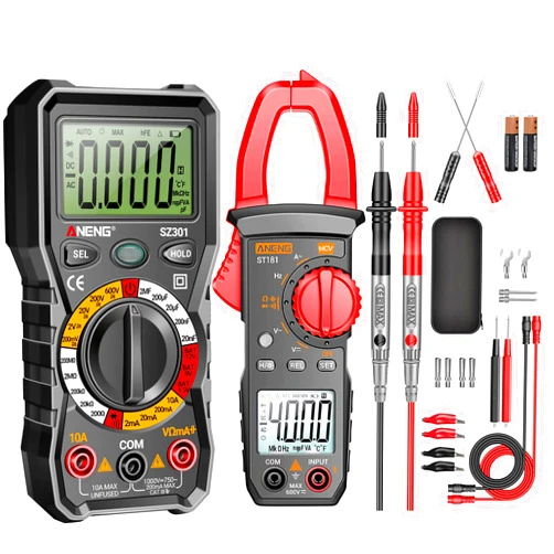 ANENG Digital Multimeter Tester with Amp Ohm Volt Clamp Meter Measures Current, AC/DC Voltage,Capacitance, Resistance, Diodes, Continuity Frequency Backlight Electrican Tools