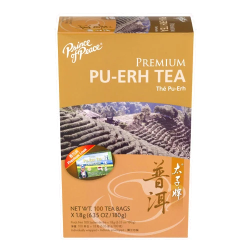 Prince of Peace Premium Pu-Erh Tea with 100 Tea Bags - 3 Pack
