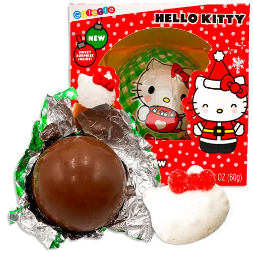 Galerie Hello Kitty Chocolate Ball with Marshmallow Inside, Christmas 2023 Stocking Stuffer