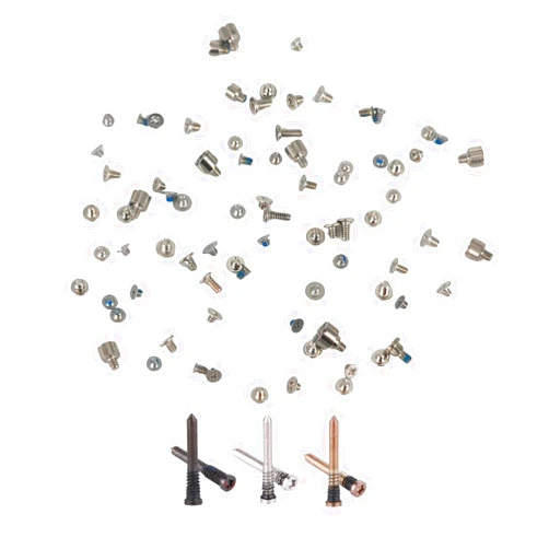 MEEFIX Complete Full Screws Set Replacement for iPhone 13 Pro - Includes Bottom Pentalobe Screws in Black, Silver, Gold - Compatible with Models A2636 A2638 A2639 A2640 A2483