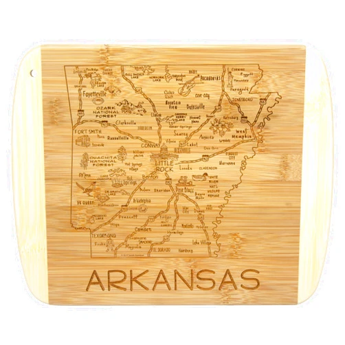 Totally Bamboo A Slice of Life Arkansas State Serving and Cutting Board, 11