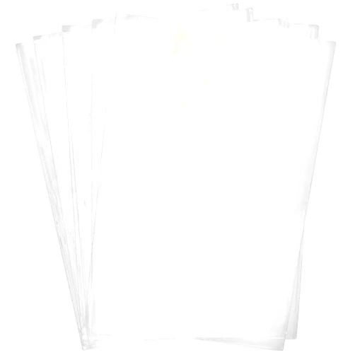 Morepack Shoe Shrink Wrap,100 Pcs 12x17 Inches Clear PVC Heat Shrink Wrap Bags for Packagaing DVD/CD, Candles,Small Gifts Baskets, Homemade DIY Projects
