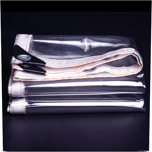 MYJIO Transparent Tarpaulin PVC Plastic Cloth Dustproof Canvas Waterproof Can be Customized Rain Cloth(1x3m)
