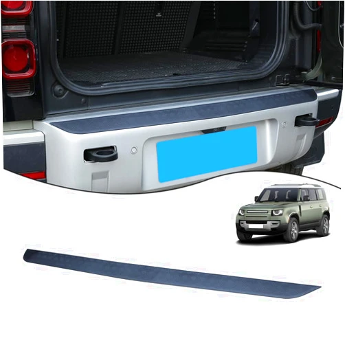 YIWANG for Land Rover Defender 90 110 2020-2024 Car Styling ABS Black Car Rear Bumper Plate Cover Trim Stickers for Defender Auto Accessories (ABS Black)