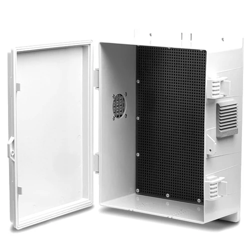 Namunanee Outdoor Electrical Junction Box, ABS Water Resistant Enclosure with Internal Mounting Panel & Hinged Cover (13
