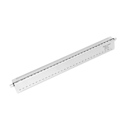 Alumicolor Select-a-Scale Metric Drafting Tool w/Calibration Rod (30CM, Silver)