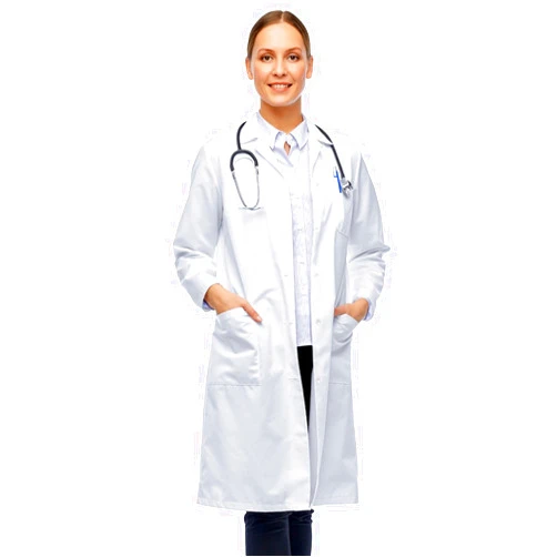 Magnus Care Professional Lab Coat for Women & Men, White Unisex Labcoat, Cotton Poly Medical Doctor Nurse Med Laboratory Coat