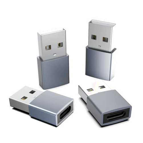LERTOSEN USB to USB C Adapter-4 Pack,USB C Female to USB Male Adapter, OTG Charger Type C Converter for iPhone 15 14 13 12 Plus Pro Max,Samsung Galaxy S23 S22 S21 Ultra,Apple Watch,AirPods,iPad Air