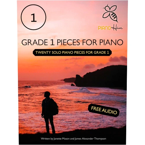 By Piano Hive (Author), James Thompson (Author), Janette Mason (Author) & 0 more Format: Kindle Edition Grade 1 Pieces for Piano: Relaxing & Peaceful Piano Book for Grade 1 Level, Suitable for Adults & Kids with Downloadable Audio (Piano Hive Books)