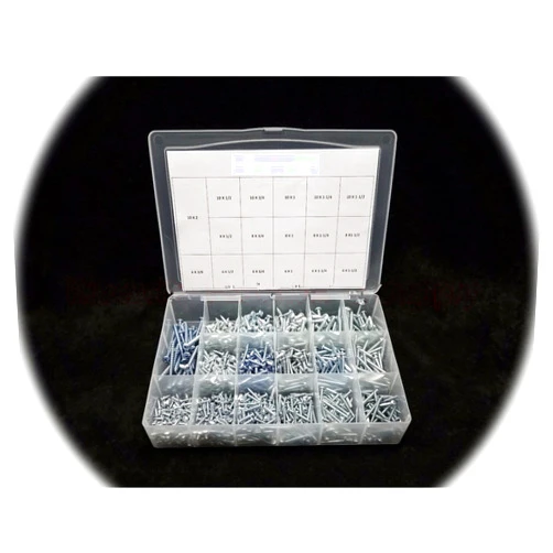 Generic Phillip Pan Head Sheet Metal Screw Type A/B Point Assortment 1050 pcs #6#8#10 Hardware Fastener Kit Set RV8470S