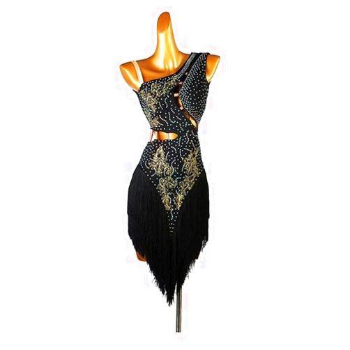 Generic Fringe Latin Dance Dresses for Women Professional Competition Cha Cha Tango Costume Ballroom Performance Dancewear