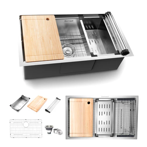 Gaomasck Undermount Workstation Kitchen Sink，Gaomasck 32